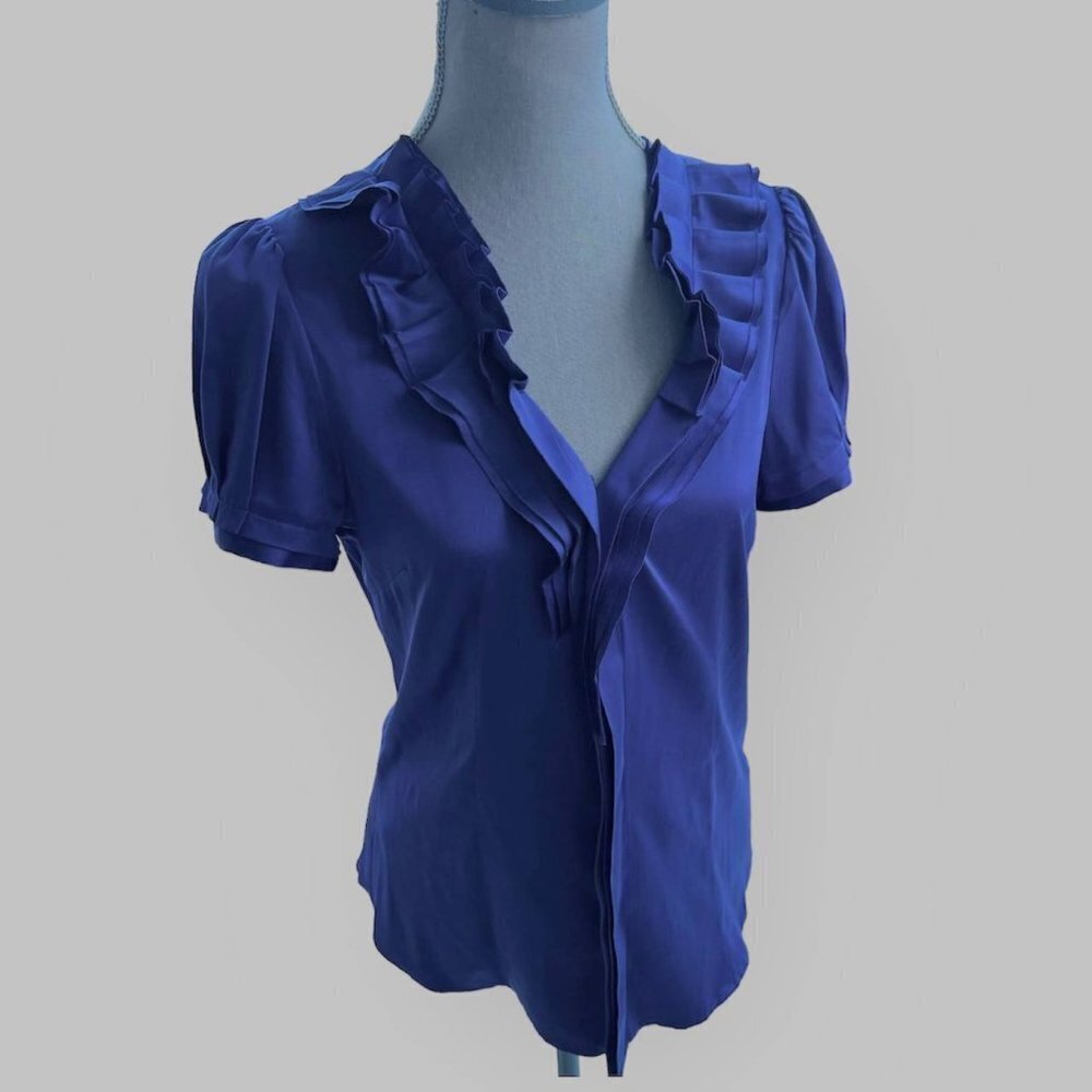 BCBG Satin Fancy Top - Size Small